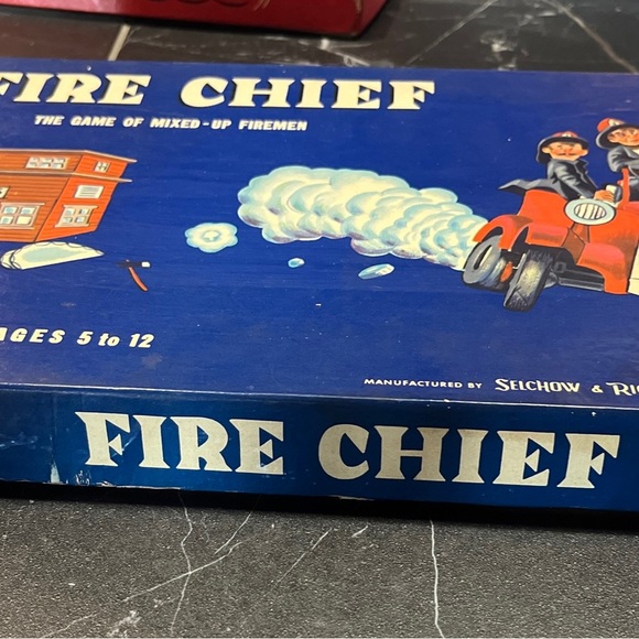 RARE Vintage Fire Chief The Game Of Mixed Up Firemen 1957 Selchow & Righter Co. - Picture 2 of 12